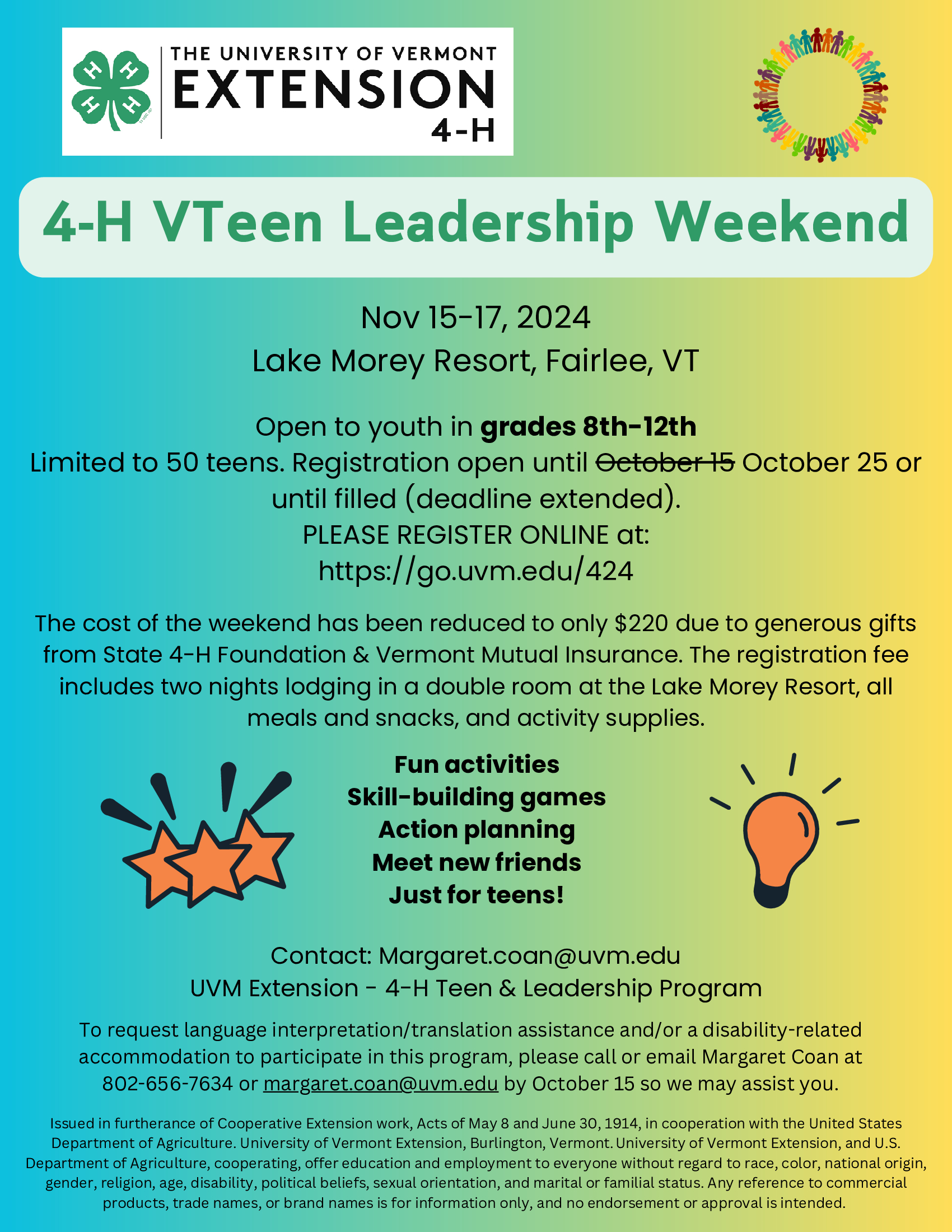 4-H-VTeen-Leadership-Weekend-extended-deadline